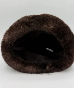 Velvet Hat with Genuine Sea Otter Fur Trim