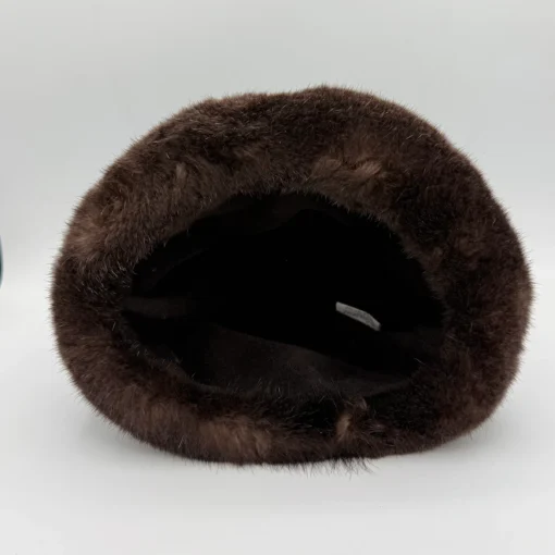 Velvet Hat with Genuine Sea Otter Fur Trim