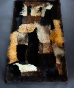 Sensory Fur Lap Blanket with Sea Otter Fur & Cashmere Backing