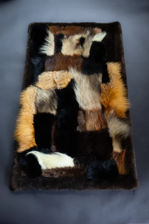 Sensory Fur Lap Blanket with Sea Otter Fur & Cashmere Backing
