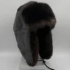 Alaskan-Made Aviator Hat: Sea Otter Fur & Moose Suede
