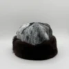 Velvet Hat with Genuine Sea Otter Fur Trim