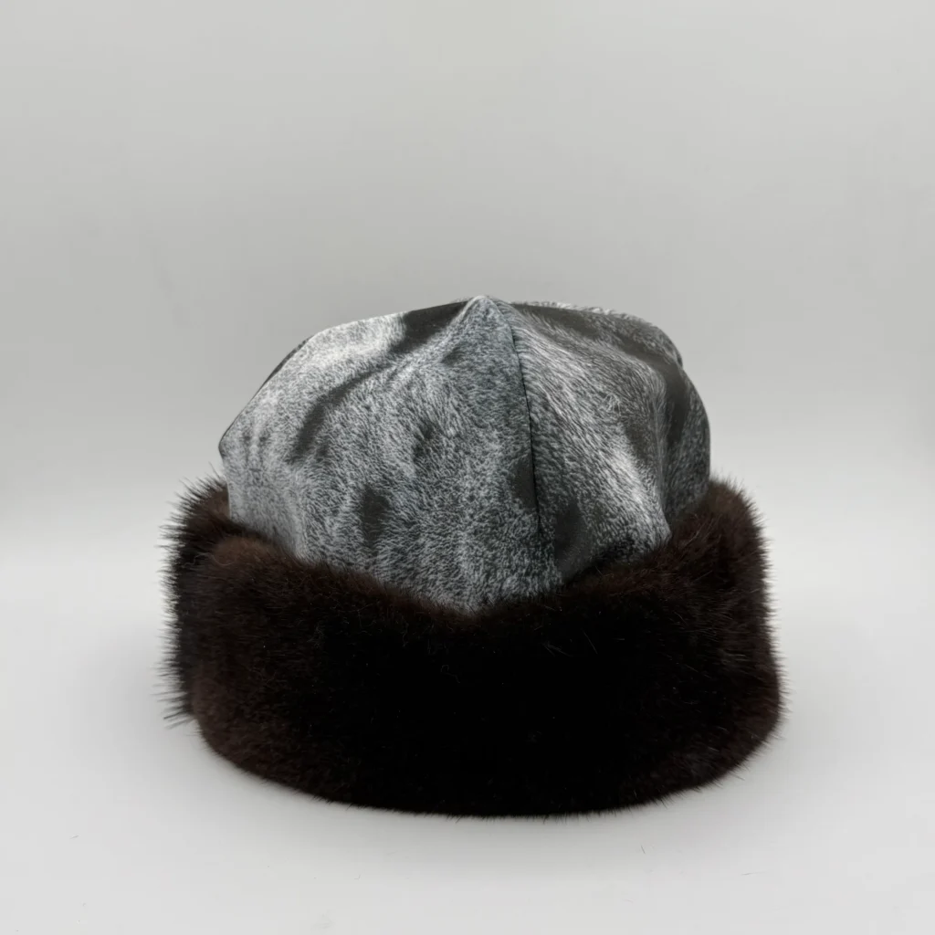 Velvet Hat with Genuine Sea Otter Fur Trim
