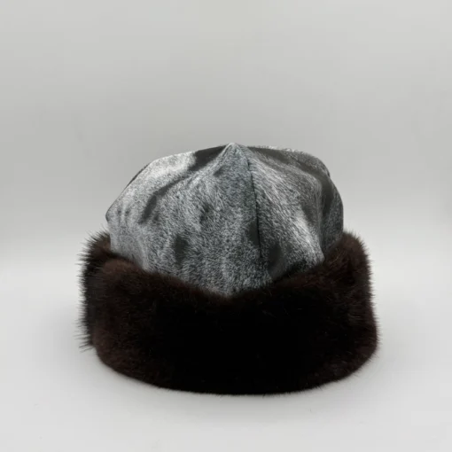 Velvet Hat with Genuine Sea Otter Fur Trim